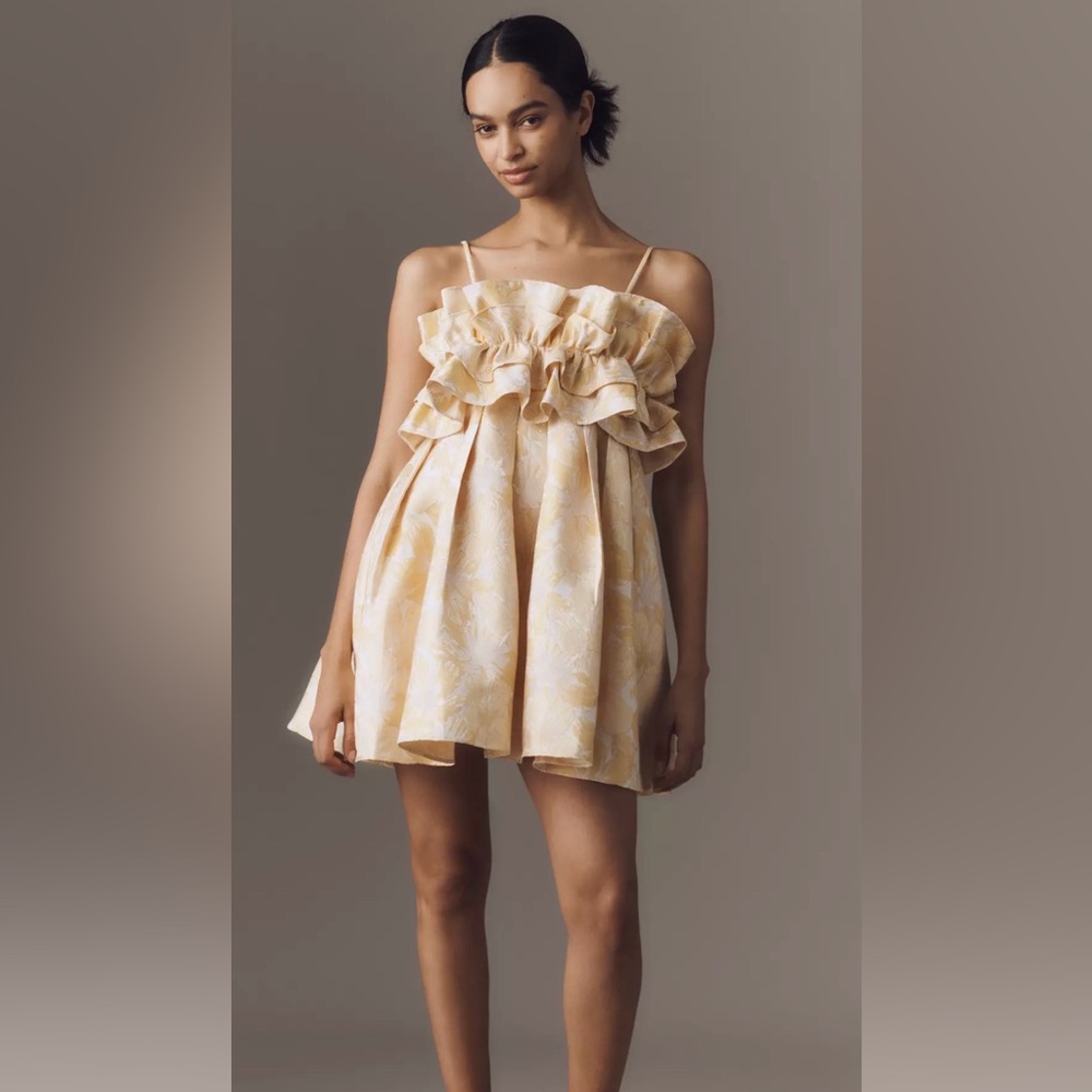 Aureta Strapless Ruffle Mini Dress - Picture 3 of 4